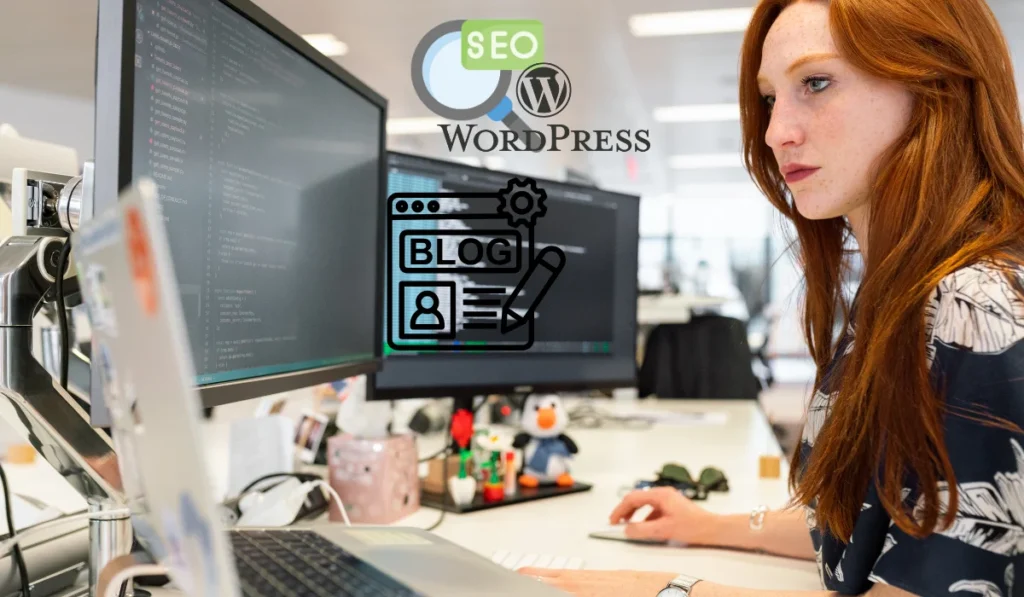 blogger-WordPress-website-par-kaam-karta-hua-blogging-se-earning-aur-SEO-analytics-ke-sath.