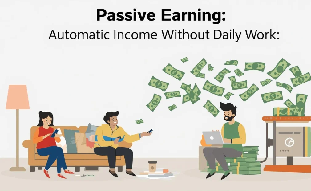 passive-earning-ka-concept-jisme-bina-daily-kaam-ke-automatic-income-dikhayi-gayi-hai.